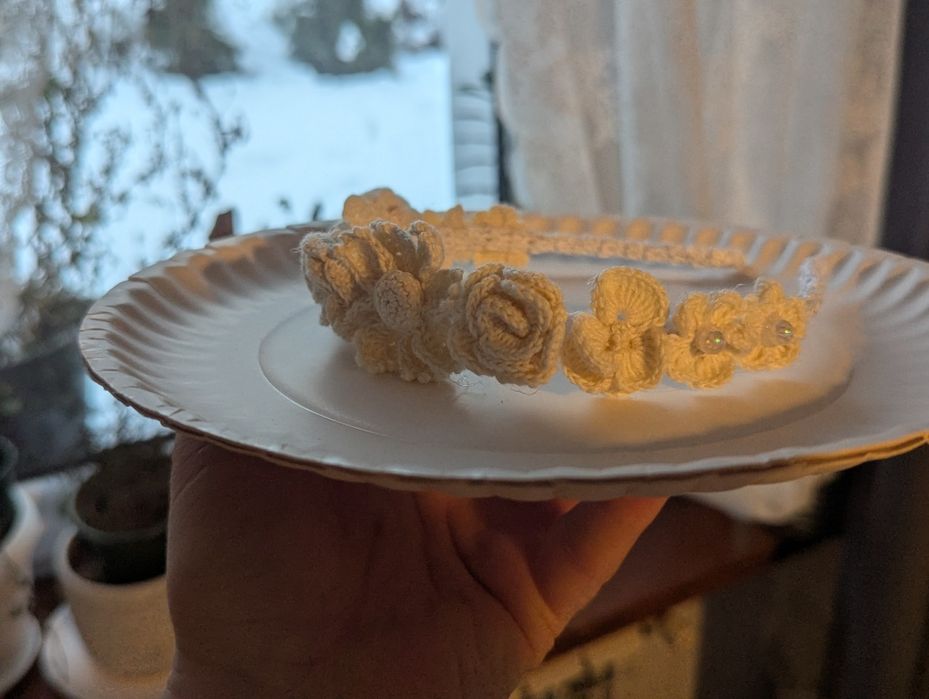 Opaska na szydełku hand made