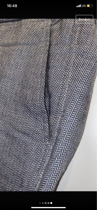 Bawełniane eleganckie spodnie Massimo Dutti