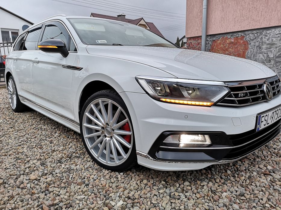 Passat B8 R-Line Bi Led Radar Kamera DynAudio Virtual Kokpit Alu 19 Stan10/10 Salonowy