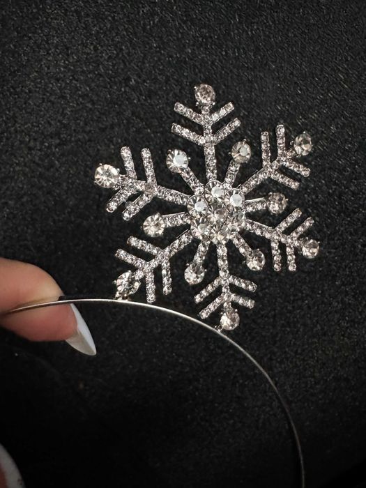 обруч сніжинки металевий