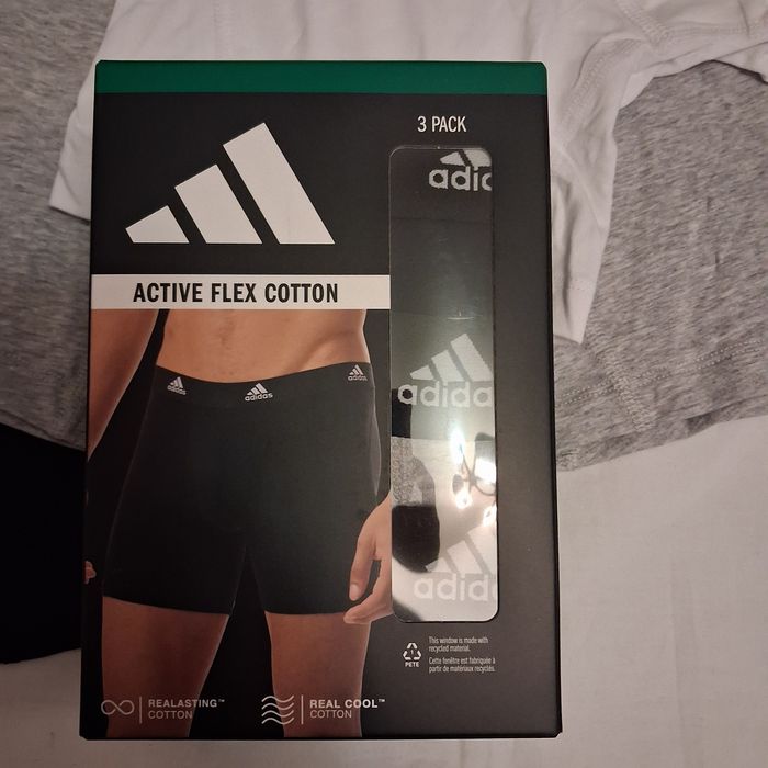 Bokserki bawełniane 3 sztuki marki Adidas rozmiar M