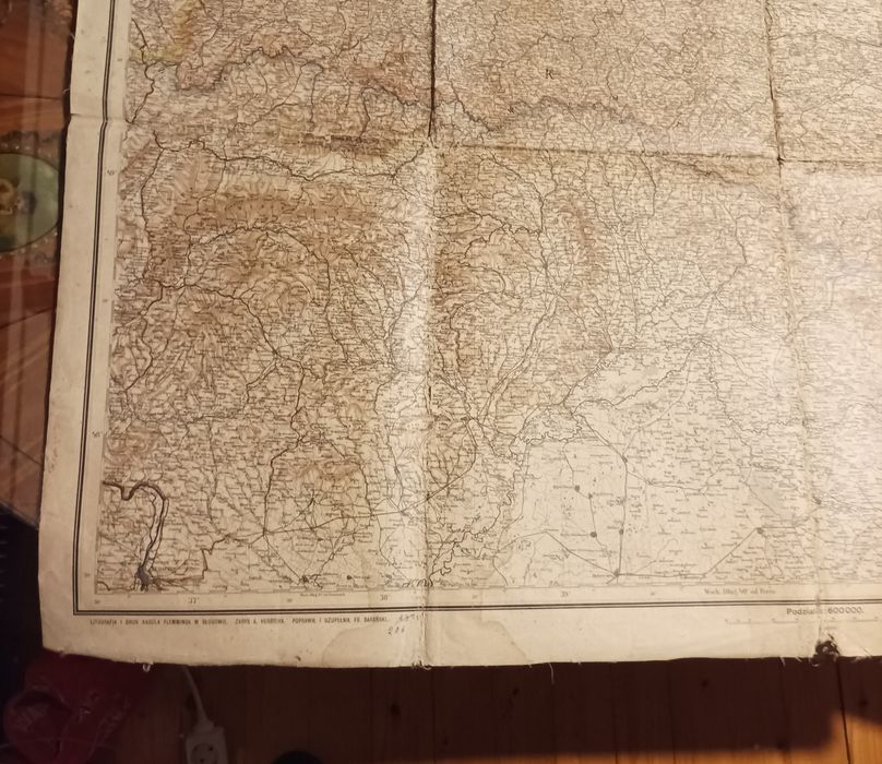 Mapa Galicji (Galicji) przedwojenna