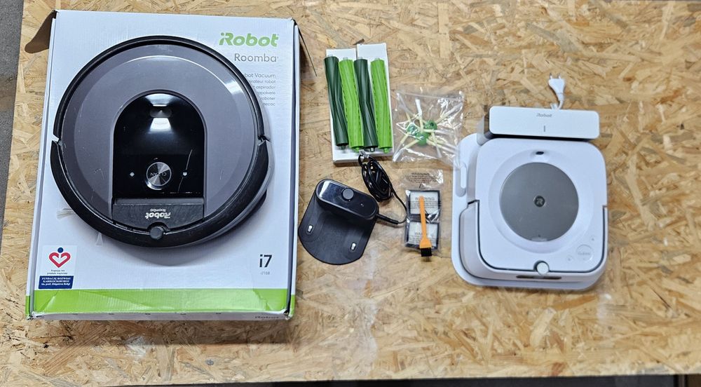 iRobot Roomba i7 + Braava Jet M6 – komplet + akcesoria