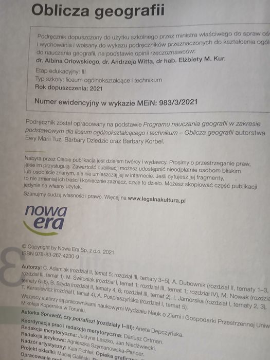 Oblicza geografii 3