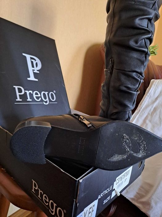 Сапоги - ботфорты женские "PREGO", размер 37