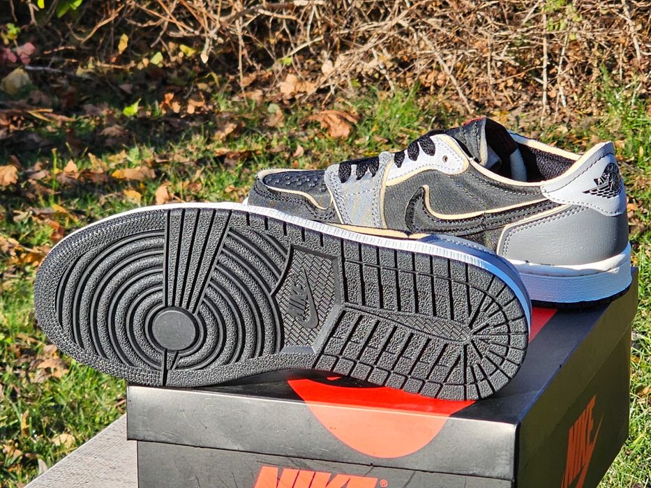 Męskie buty Jordan 1 low, nowe, rozmiar 38, czarne.