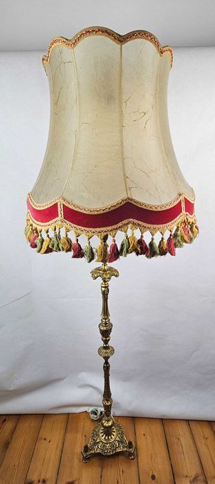 klasyczna lampa  podłogowa w stylu vintage / retro - Francja