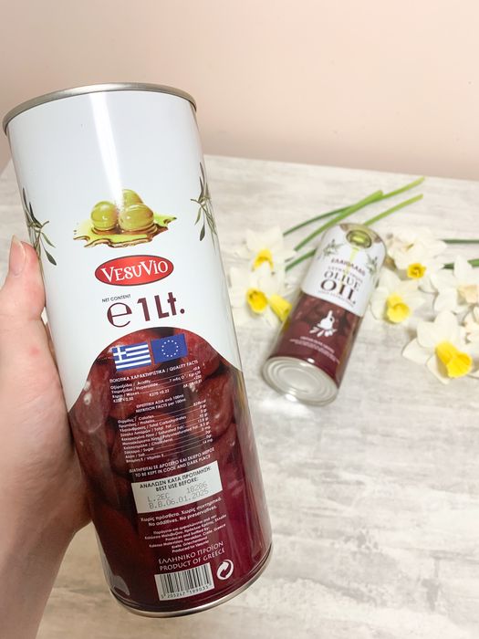Оливкова олія рафінована. Італійська. 1 л і 5 л. Жестяна банка