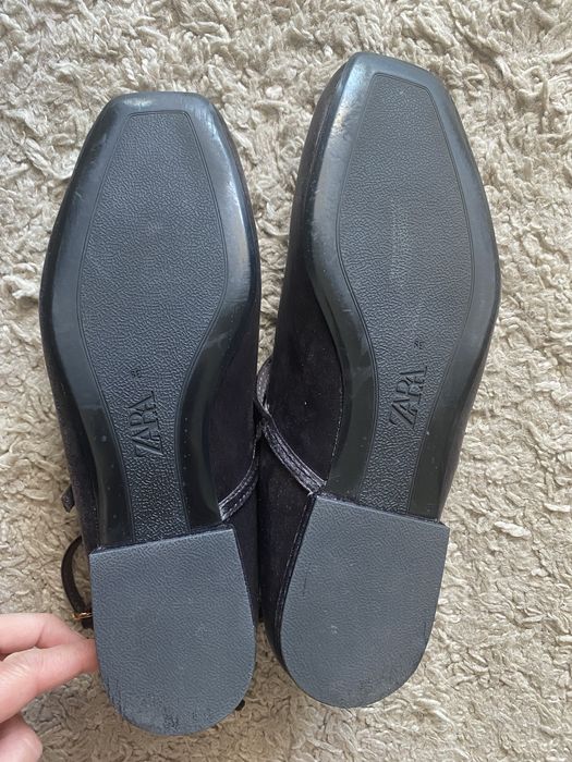 Балетки Zara бархат розмір 39