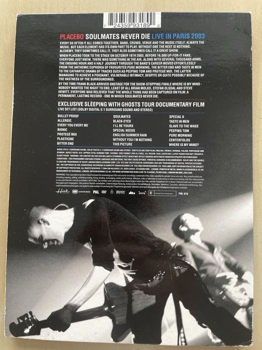 Placebo - Soulmates never die DVD