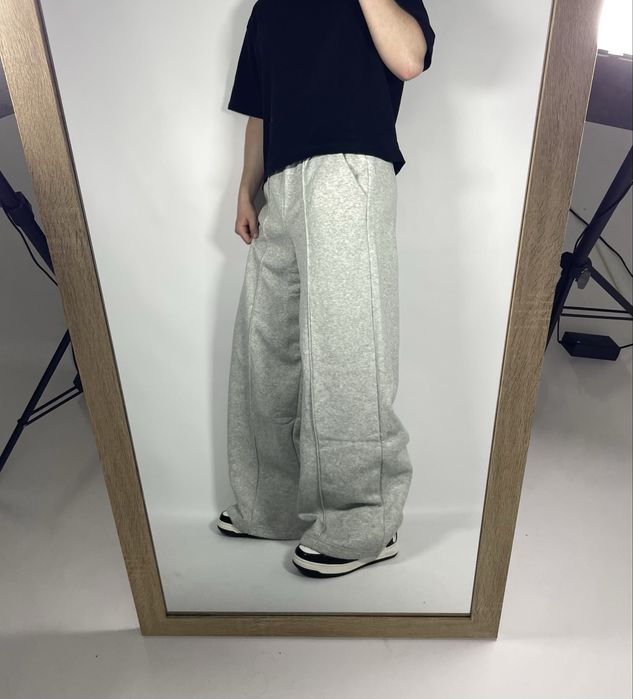 Широкі сірі спортивні штани Ultra Baggy Fit широкие спортивки cropp