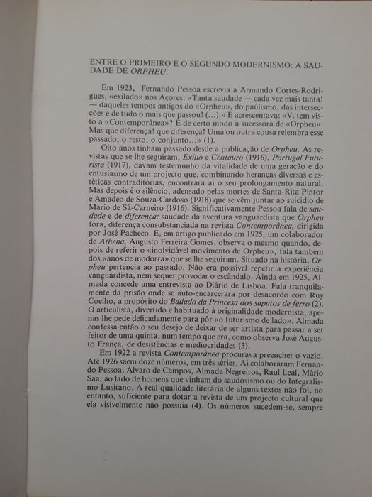 Revista ATHENA (Fernando Pessoa, Pessanha, Montalvôr, etc)