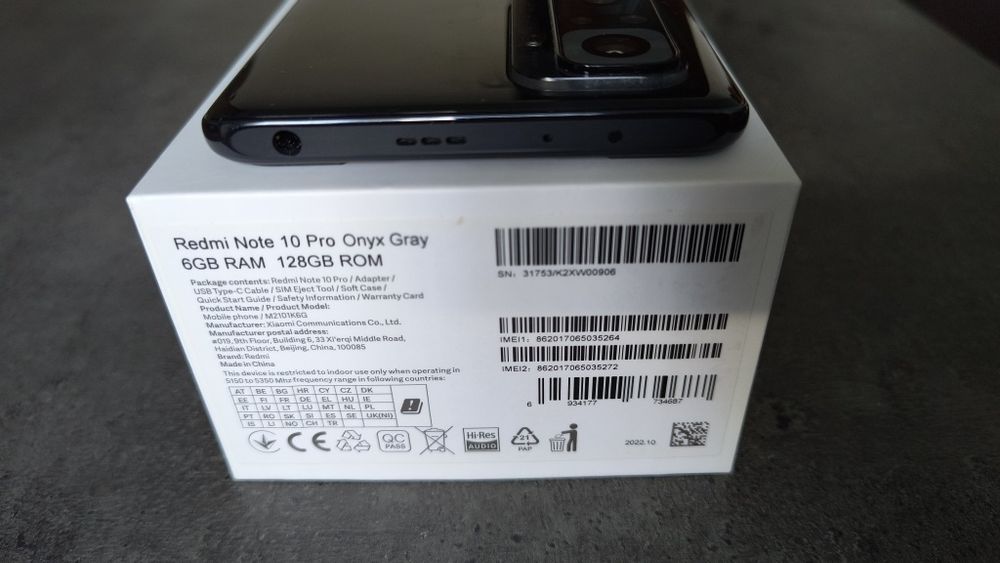 Smartfon Redmi Note 10 Pro Onyx Gray