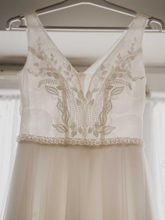 Suknia ślubna delikatny glamour XS/S