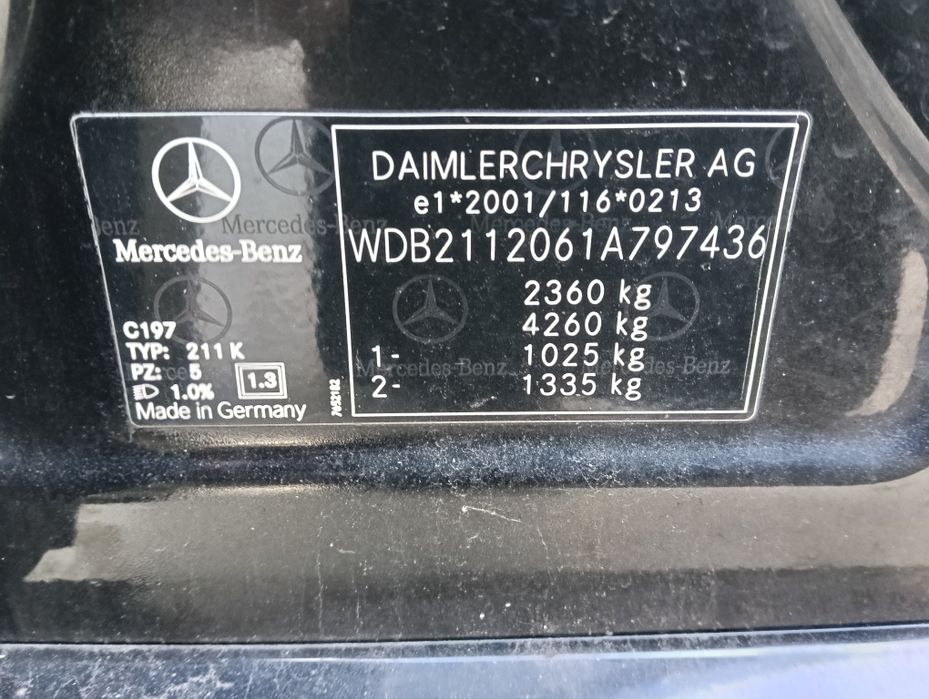 Mercedes E class W211 SW 2002/2003/2004/05/06/07/08/09 Todas as peças