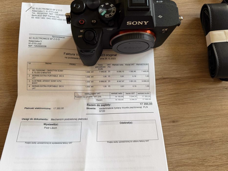 Sony A7 IV (Body) | Gwarancja PL do 12.2028