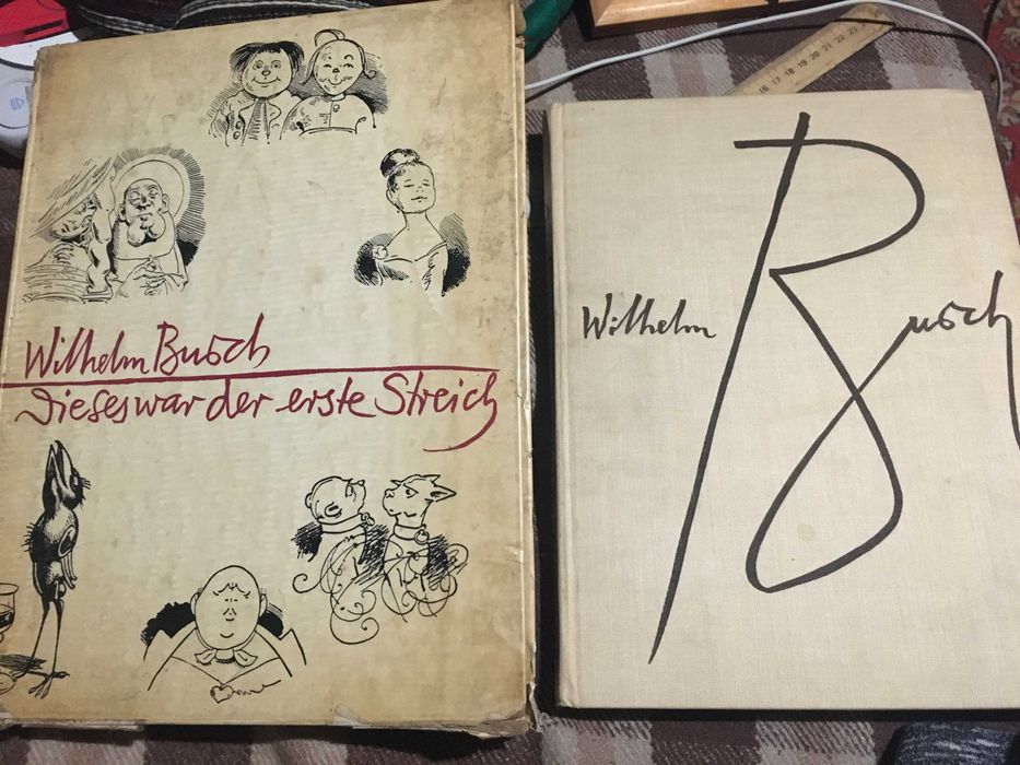 Книга Буш Вільгельм Фоліант у футлярі Wilhelm Busch Листівки