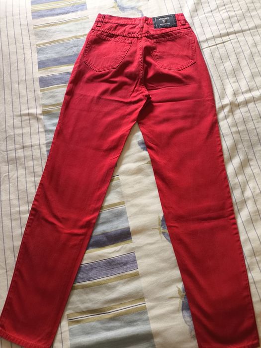 Jeans/Calças de sarja, algodão, marca Versace, made in Italy, or