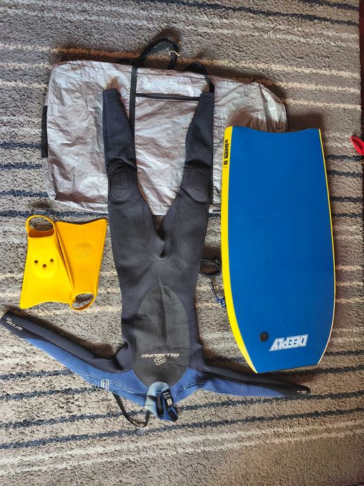 Kit Completo Bodyboard Deeply DT70 43" | Billabong Foil 4/3 | Kpaloa L