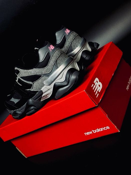 Черные женские New Balance 9060/ шкіряні кросівки New Balance 9060