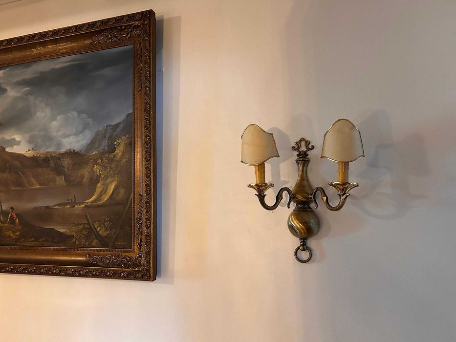 Par de apliques / candeeiros de parede Vintage