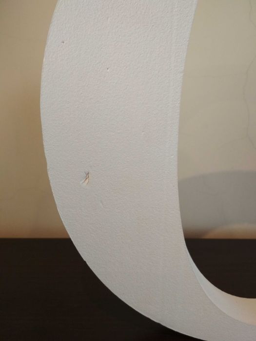 Litery ze styroduru "A", "O" i serce (ślub/wesele) wysokość 29 cm