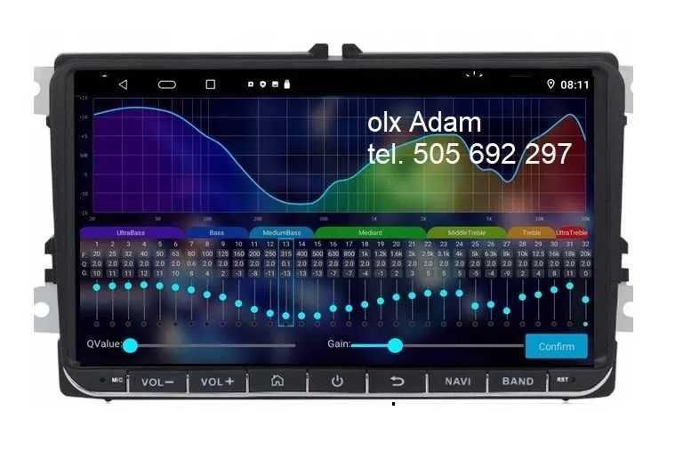 Radio VW Passat B6 B7 GOLF 5 V 6 VI Tiguan Touran Skoda Seat 8G+128G