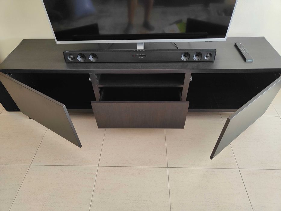 Móvel TV Besta (IKEA) Preto/Castanho