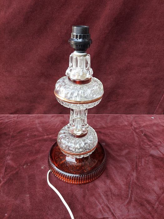 Lampa stołowa Orrefors Gustaw Leek lata 70