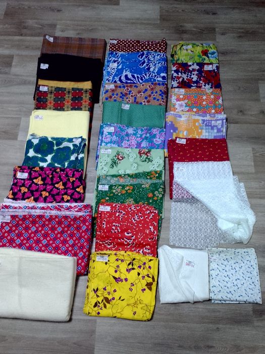 Ткани с советских времен, халаты медицинские, платки