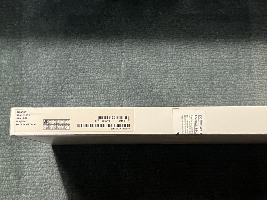 Tablet Samsung, NOWY, SM-X700, 8GB, grafitowy