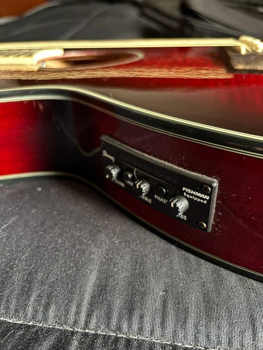 Guitarra Eletroacústica - Ibanez AEG24II Hibiscus Red c/ Gig Bag