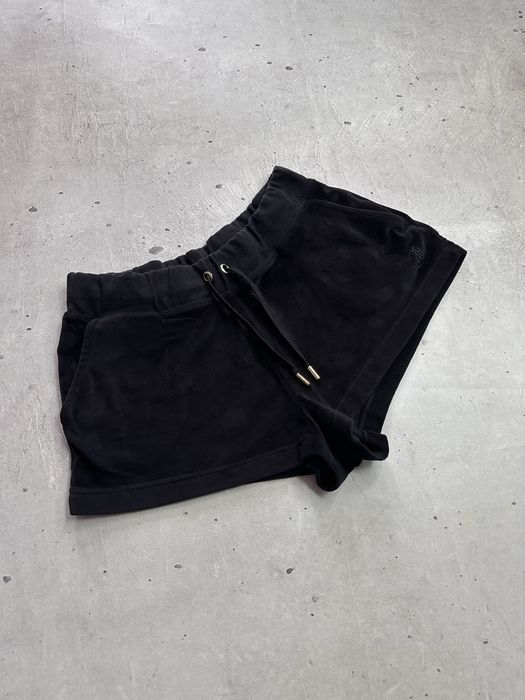 Juicy Couture Sport Black Velour Shorts Women’s Size M Casual Luxury Original жіночі шорти джусі кутюр оригінал