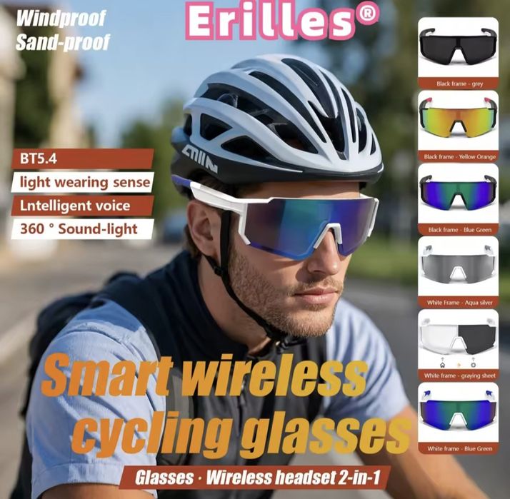 Sportowe okulary Bluetooth – idealne na rower i więcej!