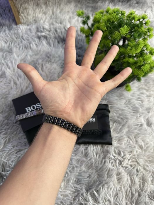 Чоловічий браслет Hugo Boss / стильний браслет Хуго Босс / брендовий чоловічий браслет Hugo Boss / браслет Хуго Босс