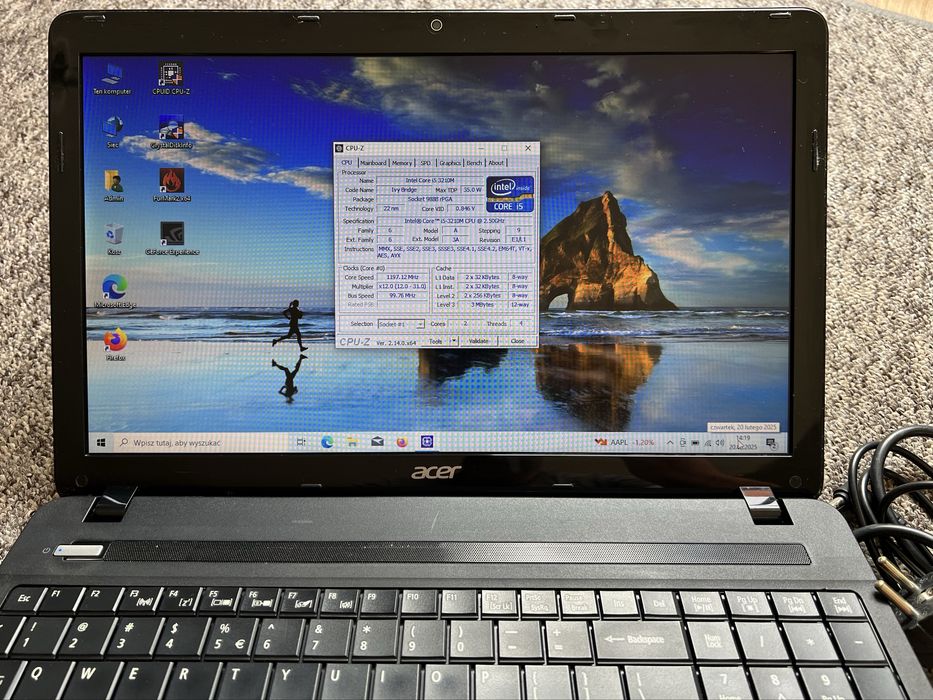 Laptop Acer Aspire E1-571G - Win10 / i5 /Nvidia GT 620 /SSD / 16Gb Ram