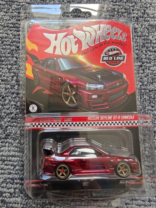 ミニカー Hot Wheels RLC NISSAN SKYLINE GT-R (R34) Hot Wheels RLC Exclusive Nissan Skyline GT-R BNR34 🟪 Pink