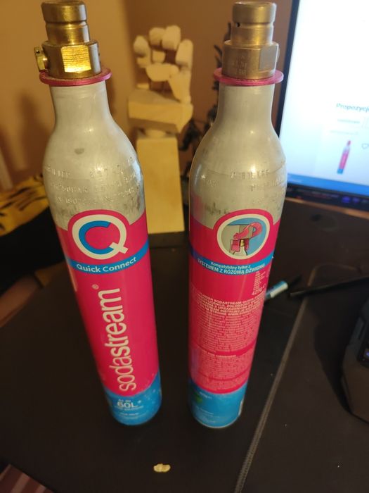 2x pusta butla nabój sodastream