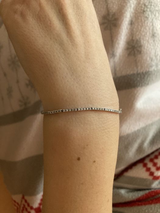 złota bransoletka z diamentami