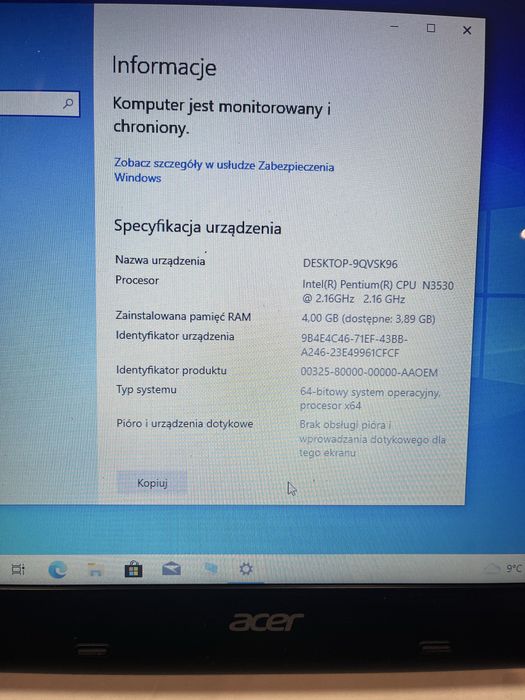 Laptop acer cm-5 i asus k52j