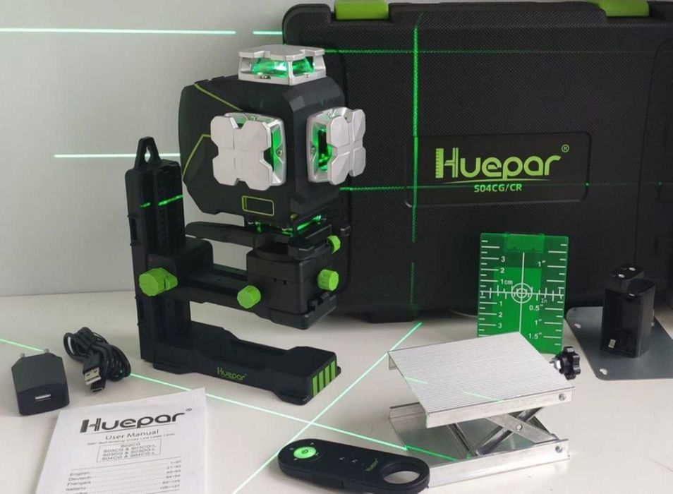 Уровень лазерный Huepar S04CG 4D 360 Bluetooth (S04CG)