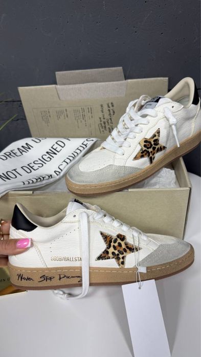 36-41 В Наявності Жіночі кеди Golden Goose Deluxe Brand GGDB — натуральна шкіра, найвища  версія