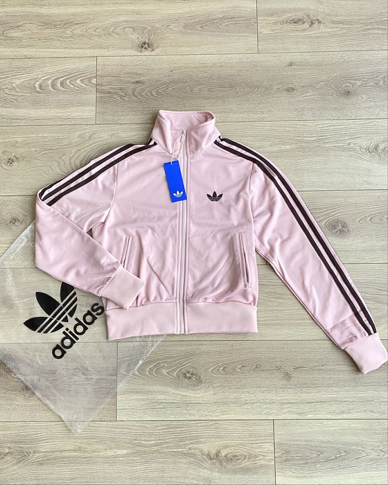 Кофта Adidas жіноча з начосом / Олімпійка Adidas рожева з начосом
