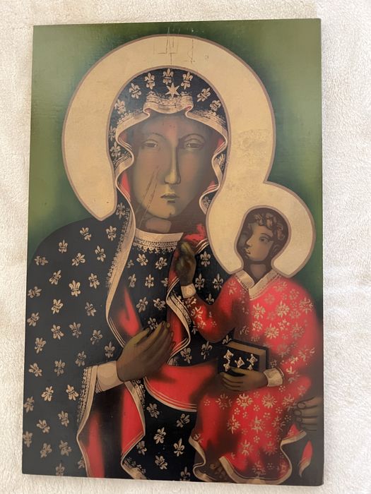Obraz religijny na desce - Matka Boska Częstochowska