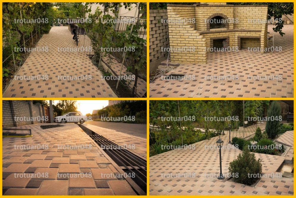 Тротуарная плитка цветная