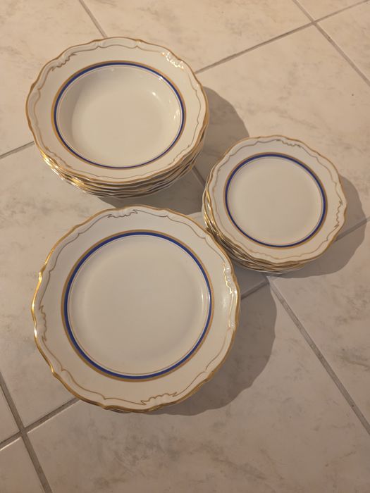 Serwis obiadowy z lat 60-tych, 3x 6 z Wałbrzycha