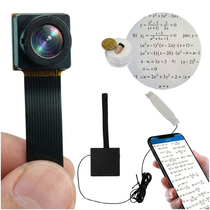 Zestaw Na Egzamin mikro Słuchawka + Kamera WIFI Ukryta czytanie tekstu