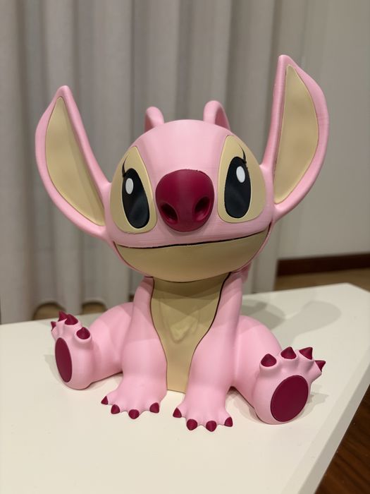 Stitch & Angel em impressão 3D
