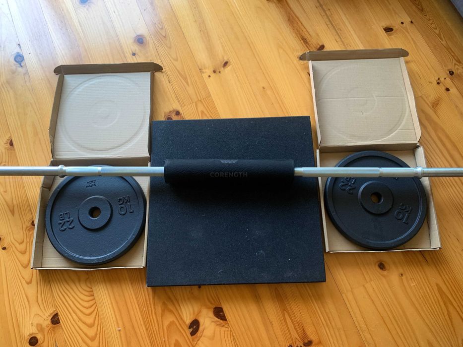 Kit para Treino de Força: quase novo, pronto pra treinar em casa!