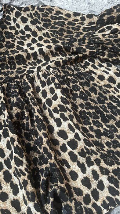 Шикарна жіноча блуза в леопардовий принт